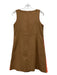 Ann Mashburn Size XS/S Camel Brown Wool Blend Accordion Pleat swing Dress Camel Brown / XS/S