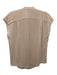 Vince Size XXS Pale Pink Silk Cap Sleeve Button Front Sheer Top Pale Pink / XXS