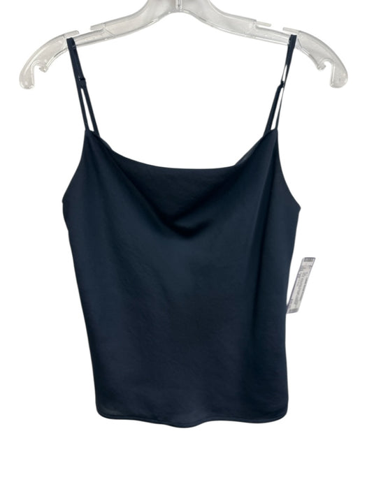 Scotch & Soda Size XS Navy Blue Polyester Spaghetti Strap Square Neck Satin Top Navy Blue / XS