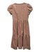 Never a Wallflower Size S Dusty Pink Polyester Pleather Short Puff Sleeve Dress Dusty Pink / S