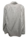 Polo Size L White & Gray Cotton Grid Button Down Men's Long Sleeve Shirt L