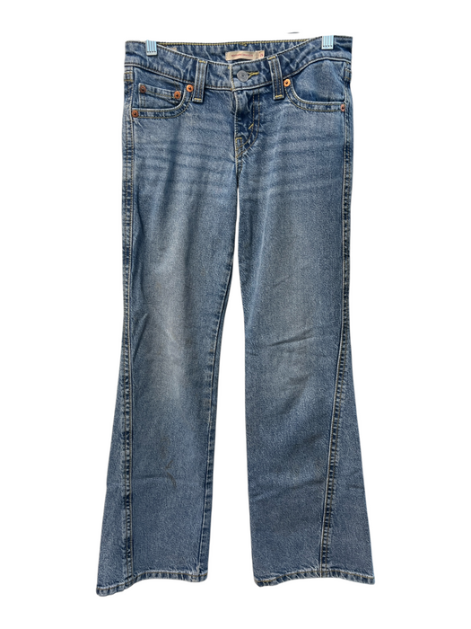 Levi Strauss & Co. Size 26 Light Wash Cotton Mid Rise Whiskering Zip Fly Jeans Light Wash / 26