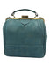 Laflore Paris Emerald Green Cork Brass Hardware Cotton Lined Bag Emerald Green