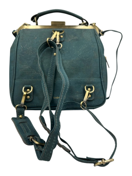 Laflore Paris Emerald Green Cork Brass Hardware Cotton Lined Bag Emerald Green