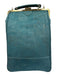 Laflore Paris Emerald Green Cork Brass Hardware Cotton Lined Bag Emerald Green