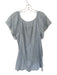 Lilla P Size XL Baby Blue Cotton Short Sleeve Grid elastic neckline Dress Baby Blue / XL
