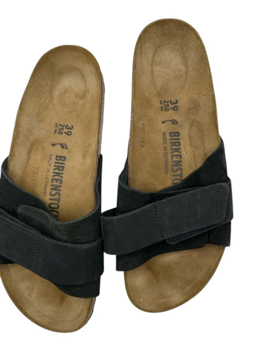 Birkenstock Shoe Size 39 Black & Brown Suede Velcro Cork Sandals Black & Brown / 39