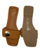 Shu Shop Shoe Size 8.5 Brown Leather Square Toe Mule Sandals Brown / 8.5
