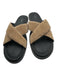Rag & Bone Shoe Size 39 Taupe & Black Suede Cross Over Sandals Taupe & Black / 39