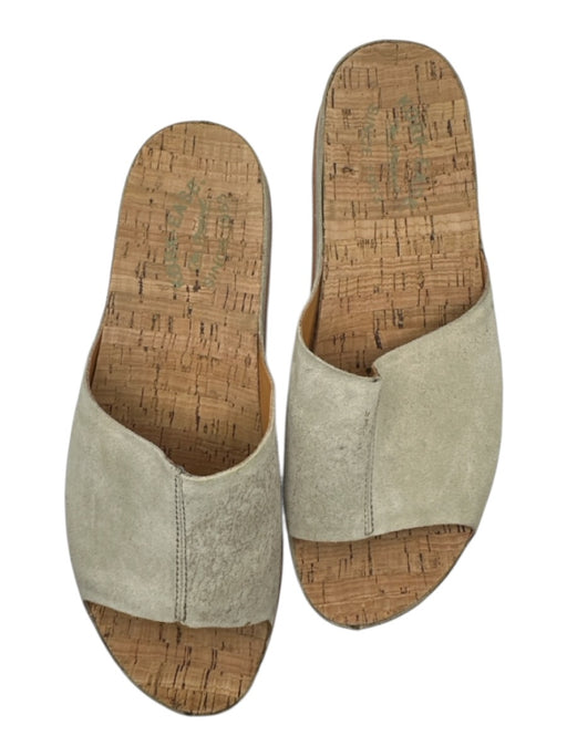 Kork-Ease Shoe Size 9M Gray Suede Cork Mule Sandals Gray / 9M
