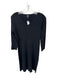 Eileen Fisher Size S Black Long Sleeve Knit V Neck Maxi Dress Black / S