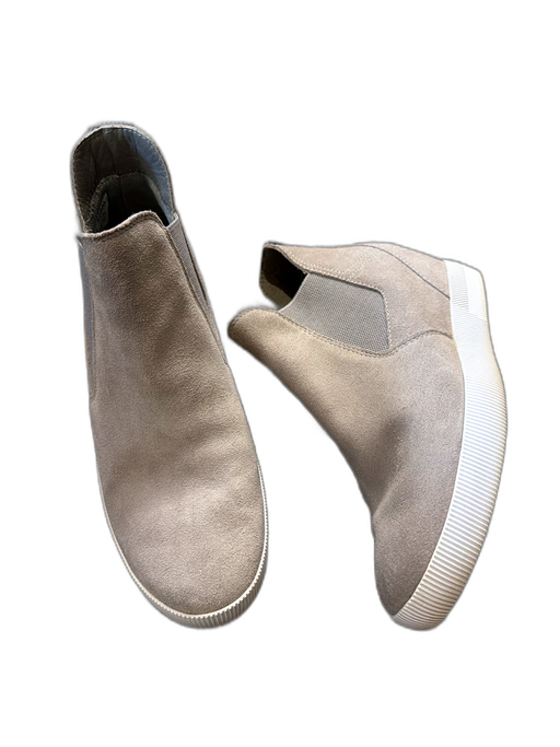 Sorel Shoe Size 9 Gray Suede Laceless Wedge Athletic Sneakers Gray / 9