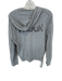 Zadig & Voltaire Size S Gray & Silver Cotton Hood Rhinestone Full Zip Jacket Gray & Silver / S