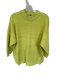 Free People Size XS Chartreuse Nylon Blend Long Sleeve Mock Neck Sweater Chartreuse / XS