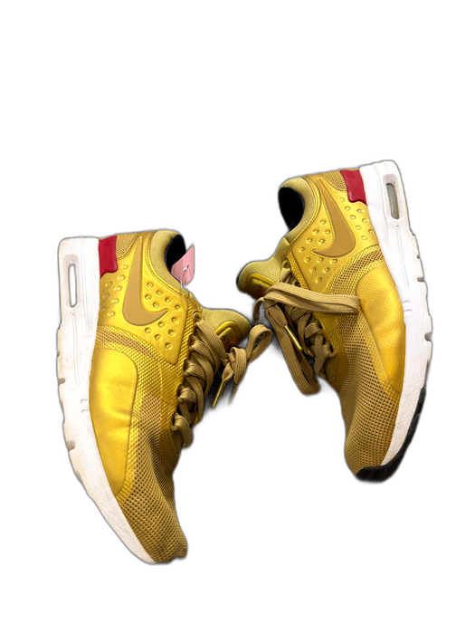 Nike Air Shoe Size 8.5 Gold Canvas Metallic Athletic Sneakers Gold / 8.5