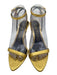 Tom Ford Shoe Size 37 Gold Leather Gold hardware Locket Heel Sandals Gold / 37