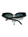 Tom Ford Black & Silver Acetate Wayfarer Open Lens Gradient Sunglasses Black & Silver