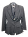 A.L.C. Size 6 Black Polyester & Viscose Back Cut Out Blazer Jacket Black / 6