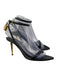 Tom Ford Shoe Size 37 Black Leather Gold hardware Locket Heel Sandals Black / 37