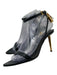 Tom Ford Shoe Size 37 Black Leather Gold hardware Locket Heel Sandals Black / 37