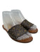 Louis Vuitton Shoe Size 36 Brown Print Coated Canvas Monogram Mule Flat Sandals Brown Print / 36