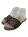 Louis Vuitton Shoe Size 36 Brown Print Coated Canvas Monogram Mule Flat Sandals Brown Print / 36