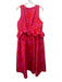 Target Collab Size 14 Pink & Red Polyester Blend Abstract Ruffle Midi Dress Pink & Red / 14