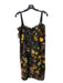 RENE RUIZ Size Est S Black Multi Lace Detail Shimmer Floral Applique Mini Dress Black Multi / Est S