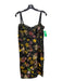 RENE RUIZ Size Est S Black Multi Lace Detail Shimmer Floral Applique Mini Dress Black Multi / Est S