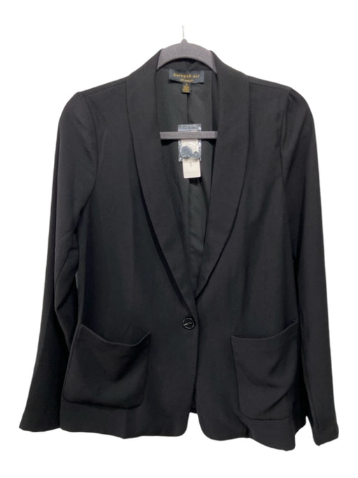 Current Air Size S Black Polyester One Button Pockets Blazer Jacket Black / S