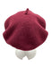 Burgundy Wool Blend Felt Beret Hat Burgundy / One Size