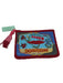 Nathalie Lete for Anthropologie Blue, Red & Yellow Beaded Cotton Zip Top Bag Blue, Red & Yellow