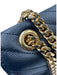 Saint Laurent Black Caviar Leather Flap Chevron Logo Chain Strap Bag Black / Large