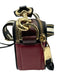 Marc Jacobs Black, Red, White Leather Stripe Colorblock Zip Crossbody Bag Black, Red, White / S