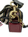 Marc Jacobs Black, Red, White Leather Stripe Colorblock Zip Crossbody Bag Black, Red, White / S