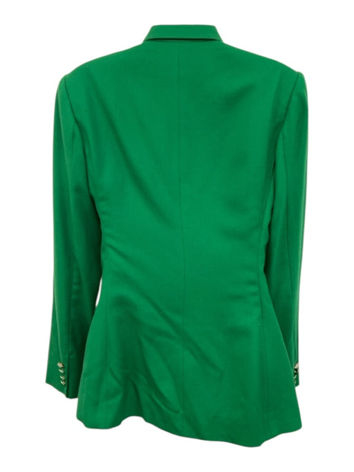 Ralph Lauren Purple Label Size 8 Green Cashmere Lapel Double Breasted Jacket Green / 8