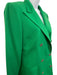 Ralph Lauren Purple Label Size 8 Green Cashmere Lapel Double Breasted Jacket Green / 8