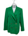 Ralph Lauren Purple Label Size 8 Green Cashmere Lapel Double Breasted Jacket Green / 8