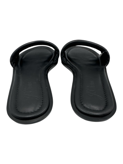 J. Crew Shoe Size 9 Black Leather Slide Sandals Black / 9