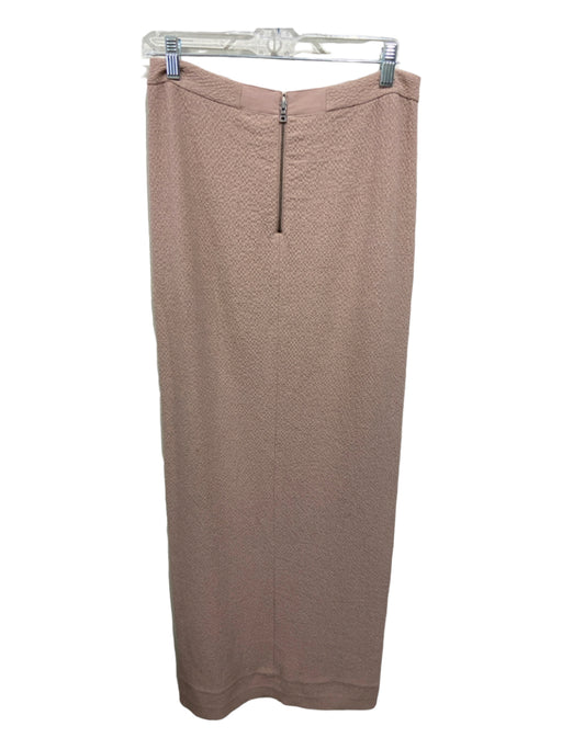 Alice + Olivia Size 8 Blush Beige Polyester Textured Back Zip Maxi Skirt Set Blush Beige / 8