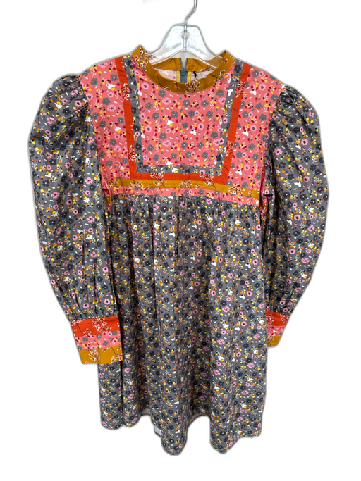 Celia B Size M Grey & Pink Floral Long Sleeve Dress Grey & Pink / M