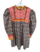 Celia B Size M Grey & Pink Floral Long Sleeve Dress Grey & Pink / M