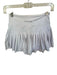 Gold Hinge Size XS White Polyester Pleated Elastic Waist Athletic Skirt White / XS