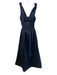 House of CB Size XS Navy Polyester Sleeveless V Neck corset Back Zip Dress Navy / XS