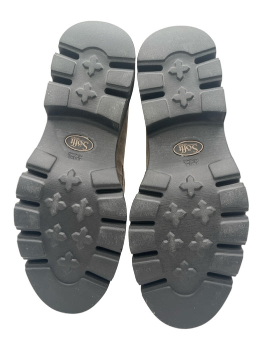 Sofft Shoe Size 9.5 Taupe Suede round toe Horsebit Lug Sole loafer Flats Taupe / 9.5