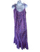India Collection Emerson Fry Size M/L Purple, Pink & Blue Cotton Floral Dress Purple, Pink & Blue / M/L