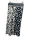 Ba&sh Size 38 Navy & white Polyester Wrap Floral Midi Skirt Navy & white / 38