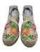 Toni Pons Shoe Size 40 Cream, Green & Multi Canvas Rope Base Espadrille Sandals Cream, Green & Multi / 40