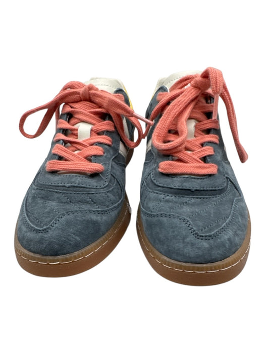 Coolway Shoe Size 10 Yellow, Gray & Peach Nubuck Leather Contrast Laces Sneakers Yellow, Gray & Peach / 10
