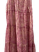 Pablo Size 3/L Pink & Tan Viscose Sleeveless Paisley Maxi Dress Pink & Tan / 3/L